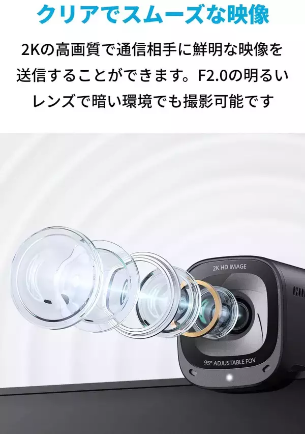 【21%OFF】コンパクトな2K対応Webカメラ「Anker PowerConf C200」がタイムセール中