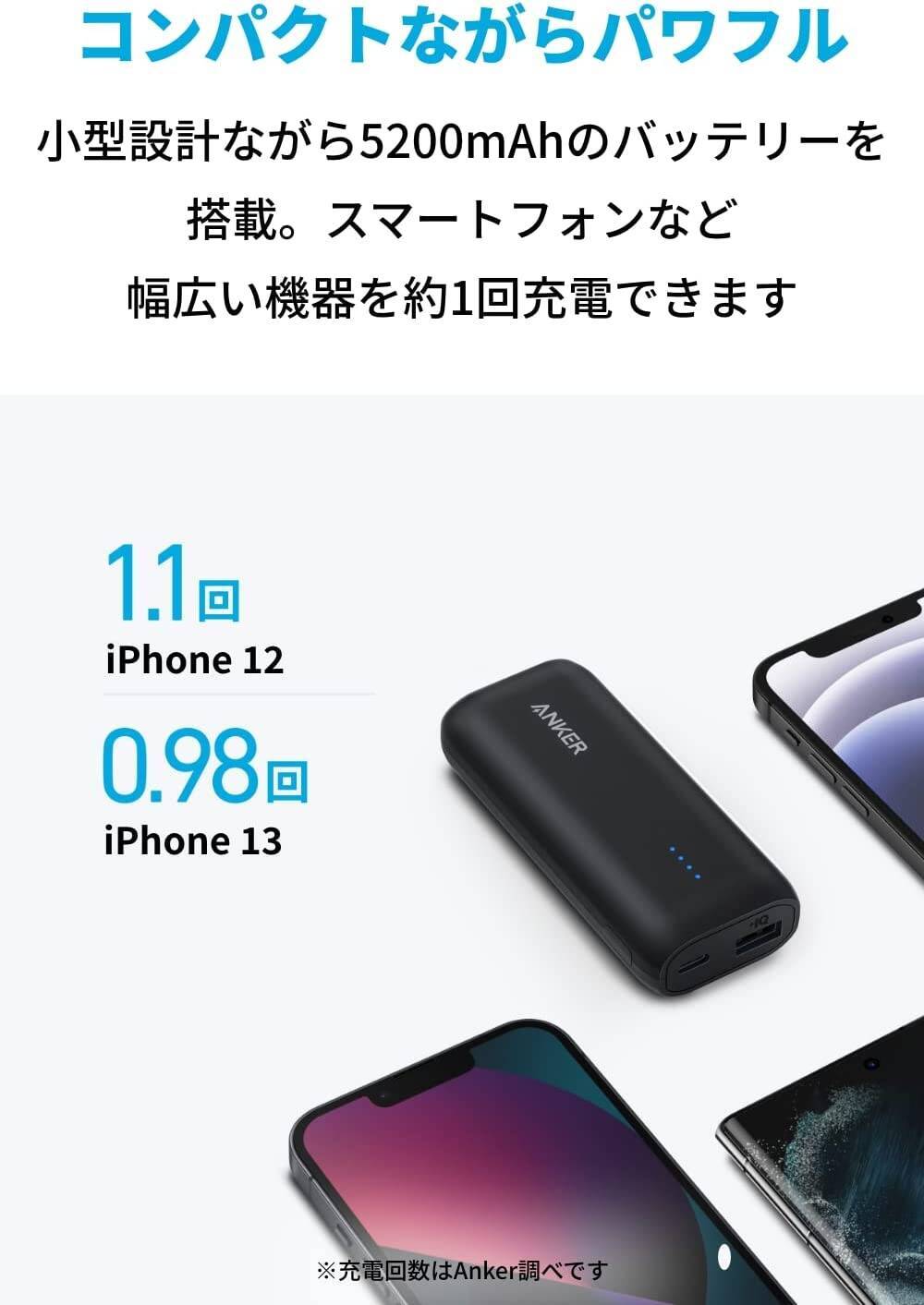 【15%OFF】軽量コンパクトで2台同時充電「Anker 321 Power Bank 5200mAh」がタイムセール中