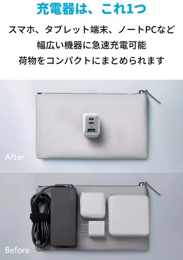 【15%OFF】充電器はこれ一つ「Anker PowerPort III 3-Port 65W Pod」がタイムセール中