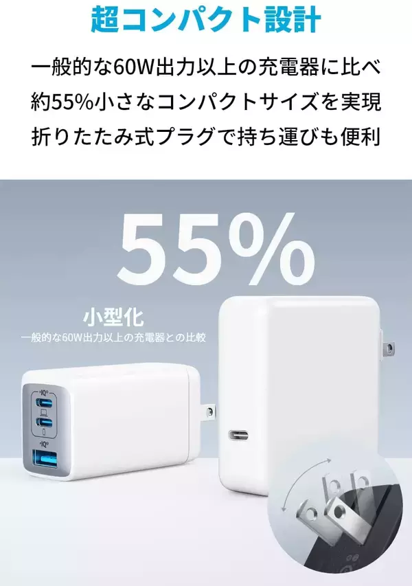 「【15%OFF】充電器はこれ一つ「Anker PowerPort III 3-Port 65W Pod」がタイムセール中」の画像