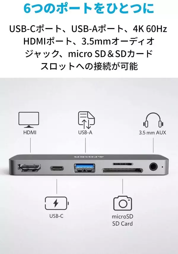 「【15%OFF】iPad Pro用メディアハブ「Anker PowerExpand Direct 6-in-1」がタイムセール中」の画像