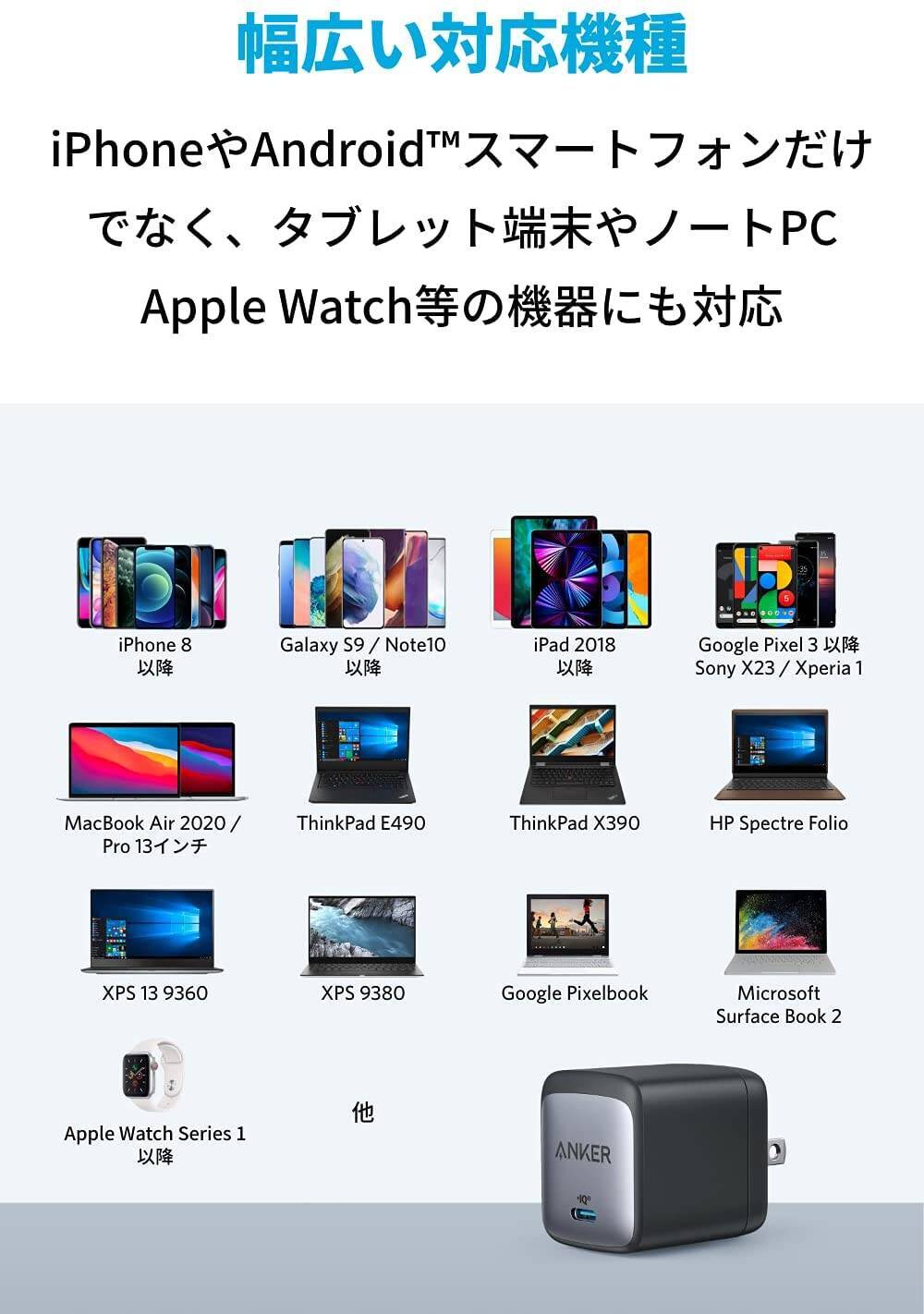 【20%OFF】GaN採用USB-C充電器「Anker Nano II 65W」がタイムセール中