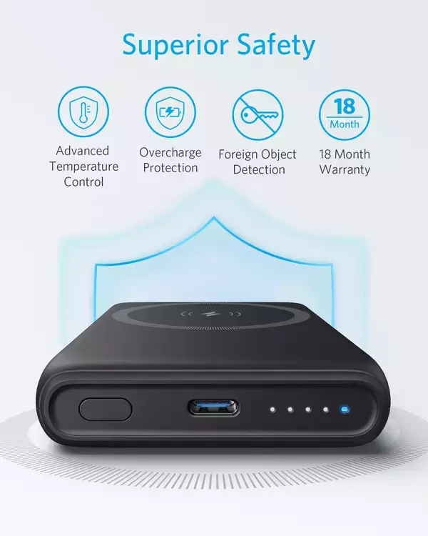 「【20%OFF】マグネット式モバイルバッテリー「Anker PowerCore Magnetic 5000」がクーポンセール中」の画像