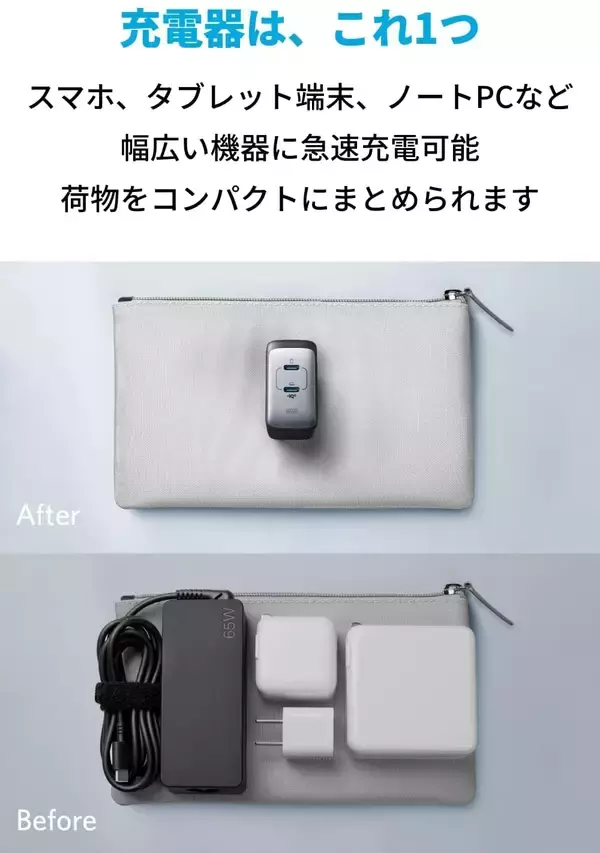 【15%OFF】充電はこれひとつ「Anker PowerPort III 2-Port 65W」がタイムセール中