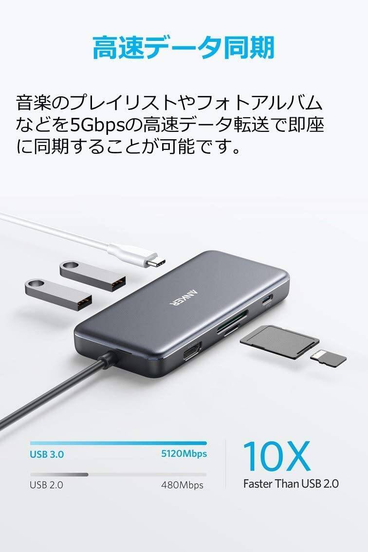 【25%OFF】USB-Cメディアハブ「Anker PowerExpand+ 7-in-1 USB-C PD 85W」がタイムセール中