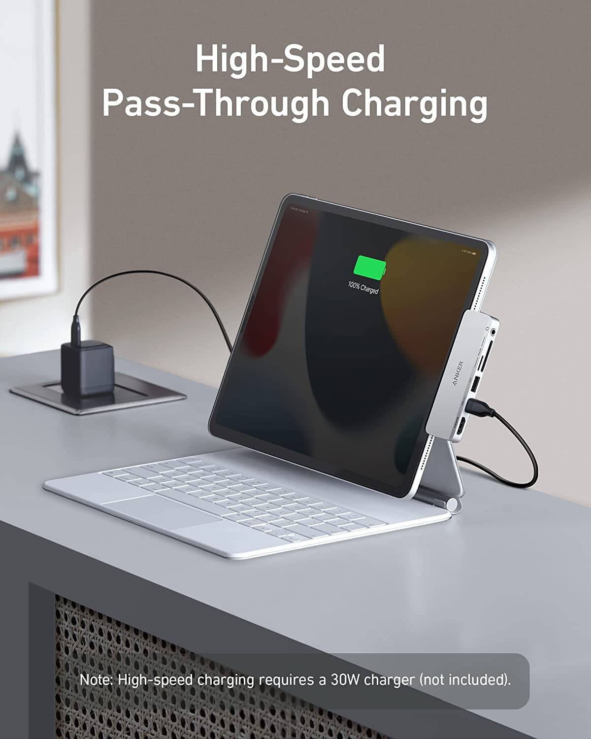 【20%OFF】iPad直挿し1台6役「Anker 541 USB-C ハブ」がタイムセール中