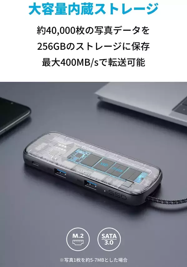 「【20%OFF】SSD内蔵ハブ「Anker PowerExpand 4-in-1 USB-C SSD」がクーポンセール中」の画像