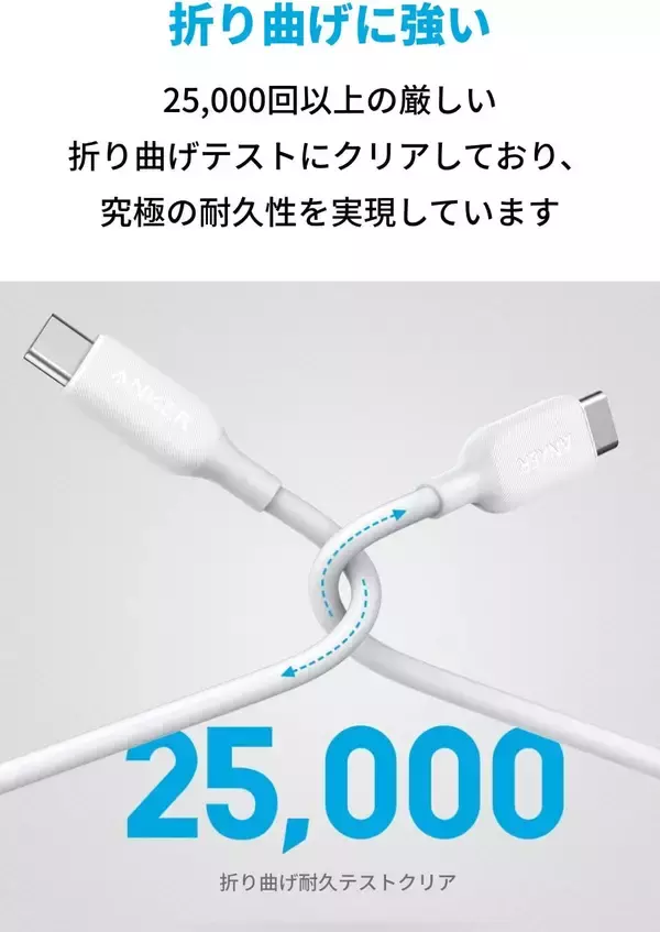 【15%OFF】60W・USB PD対応ケーブル「Anker PowerLine III USB-C & USB-C 2.0」がタイムセール中