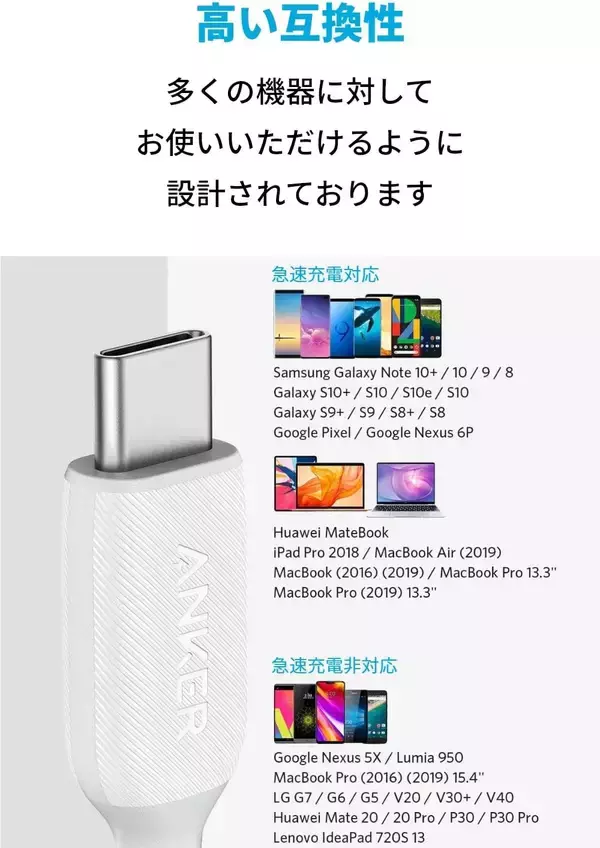 「【15%OFF】60W・USB PD対応ケーブル「Anker PowerLine III USB-C & USB-C 2.0」がタイムセール中」の画像