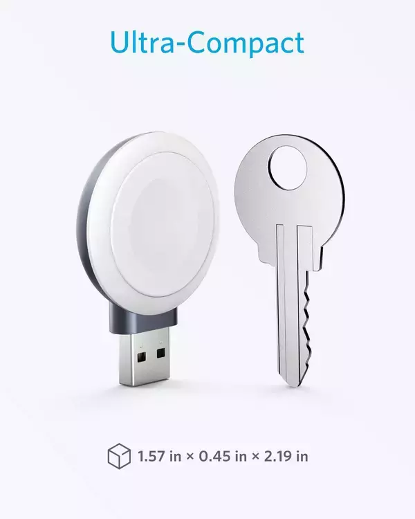 「【15%OFF】ケーブルなしで充電「Anker Portable Magnetic Charger for Apple Watch」がタイムセール中」の画像