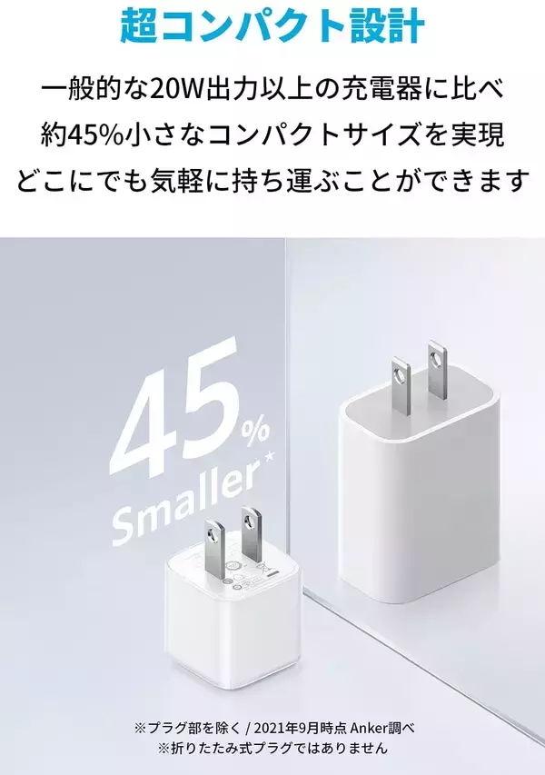 「【20%OFF】超コンパクトなUSB-C急速充電器「Anker 511 Charger PD 20W」がセール中」の画像