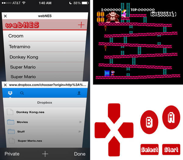 脱獄不要 Iphoneのブラウザで動くファミコン エミュレータ Webnes 14年2月17日 エキサイトニュース