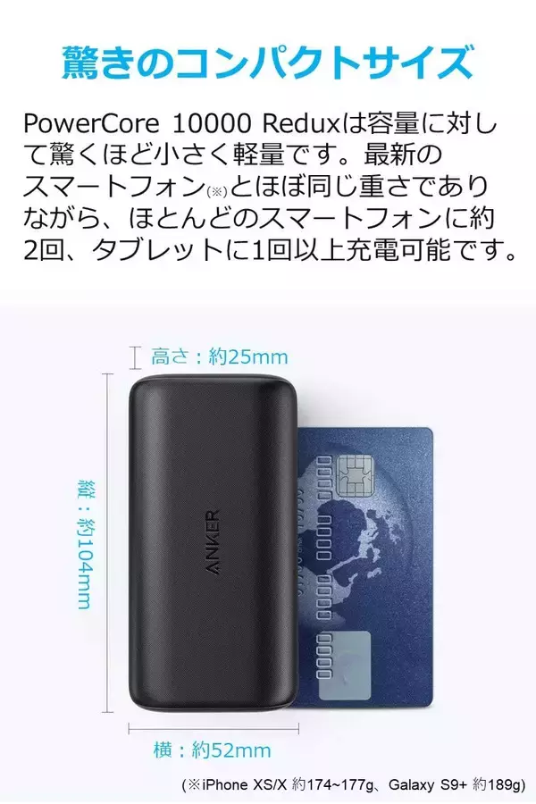 【20%OFF】モバイルバッテリー「Anker PowerCore 10000 Redux」がタイムセール中