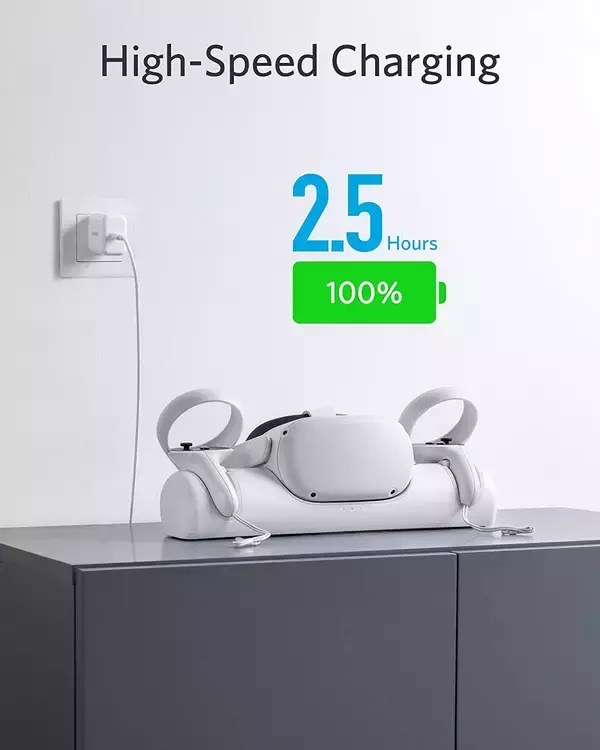 「【新製品】VRヘッドセット充電ドック「Anker Charging Dock for Oculus Quest 2」が発売」の画像