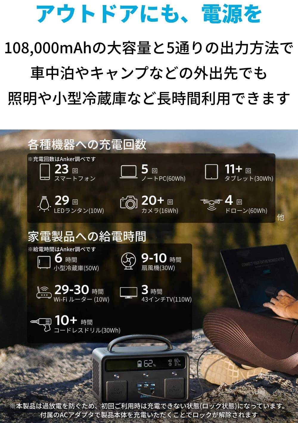 【40%OFF】ポータブル電源「Anker PowerHouse II 400」が特選タイムセール中