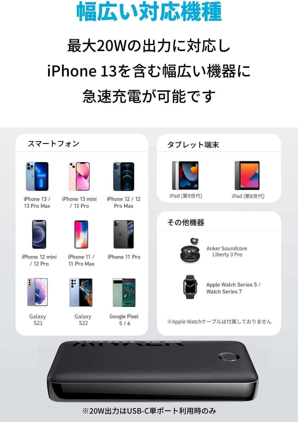 【15%OFF】iPhoneを4回充電できる「Anker 335 Power Bank 20000mAh」がクーポンセール中