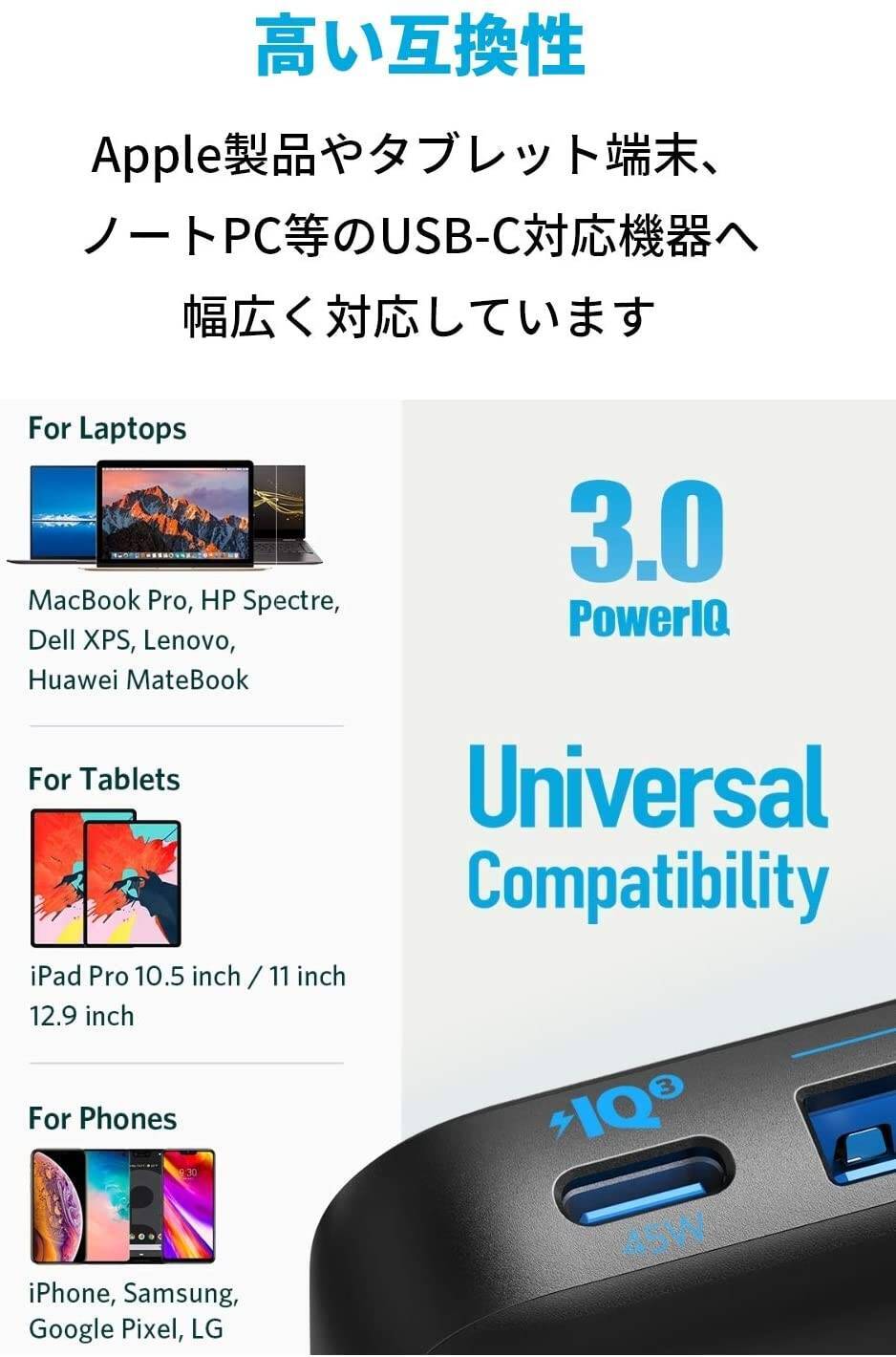 【21%還元】4台同時に充電可能「Anker PowerPort Atom III Slim 65W」がセール中