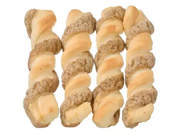 「【セブン-イレブン】おやつや軽食に！セブンの新作菓子パン3選「7Ｐ　ミルクティークッキースティック4本入」は紅茶のクッキー生地がおいしい」の画像