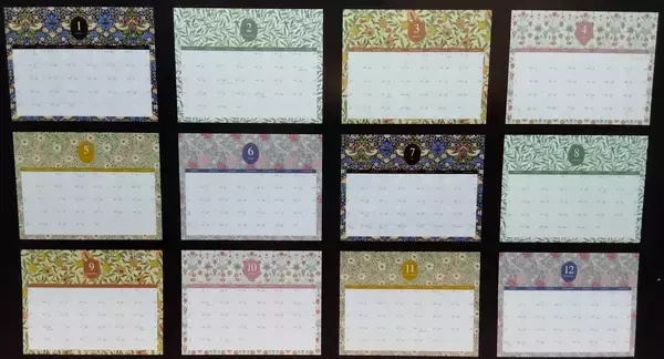 「英デザイナー「ウィリアム・モリス」の「卓上カレンダー」がセリアに！ 美しすぎるデザインに感動！」の画像