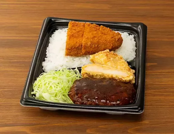 「【ローソン】ランチタイムの強い味方！新作のお弁当・麺類3選「合わせすぎ！ハンバーグ＆竜田×メンチ弁当」はボリューム満点の一品！」の画像