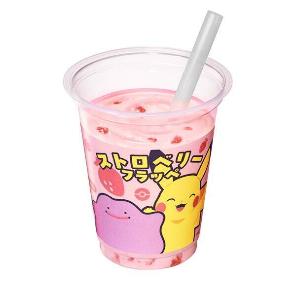 【ファミリーマート】『ぽこ あ ポケモン』コラボ商品に注目！新作のポケモン関連商品3選「ストロベリーフラッペ」はいちご果肉とゼリーの食感が楽しい！