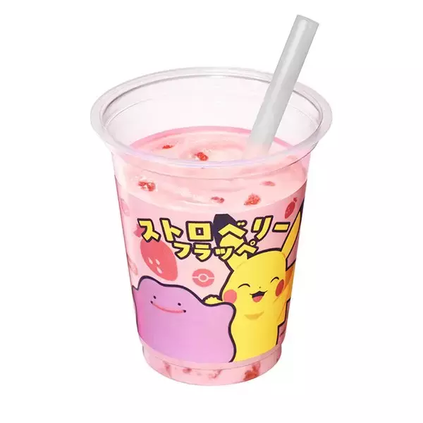 「【ファミリーマート】『ぽこ あ ポケモン』コラボ商品に注目！新作のポケモン関連商品3選「ストロベリーフラッペ」はいちご果肉とゼリーの食感が楽しい！」の画像