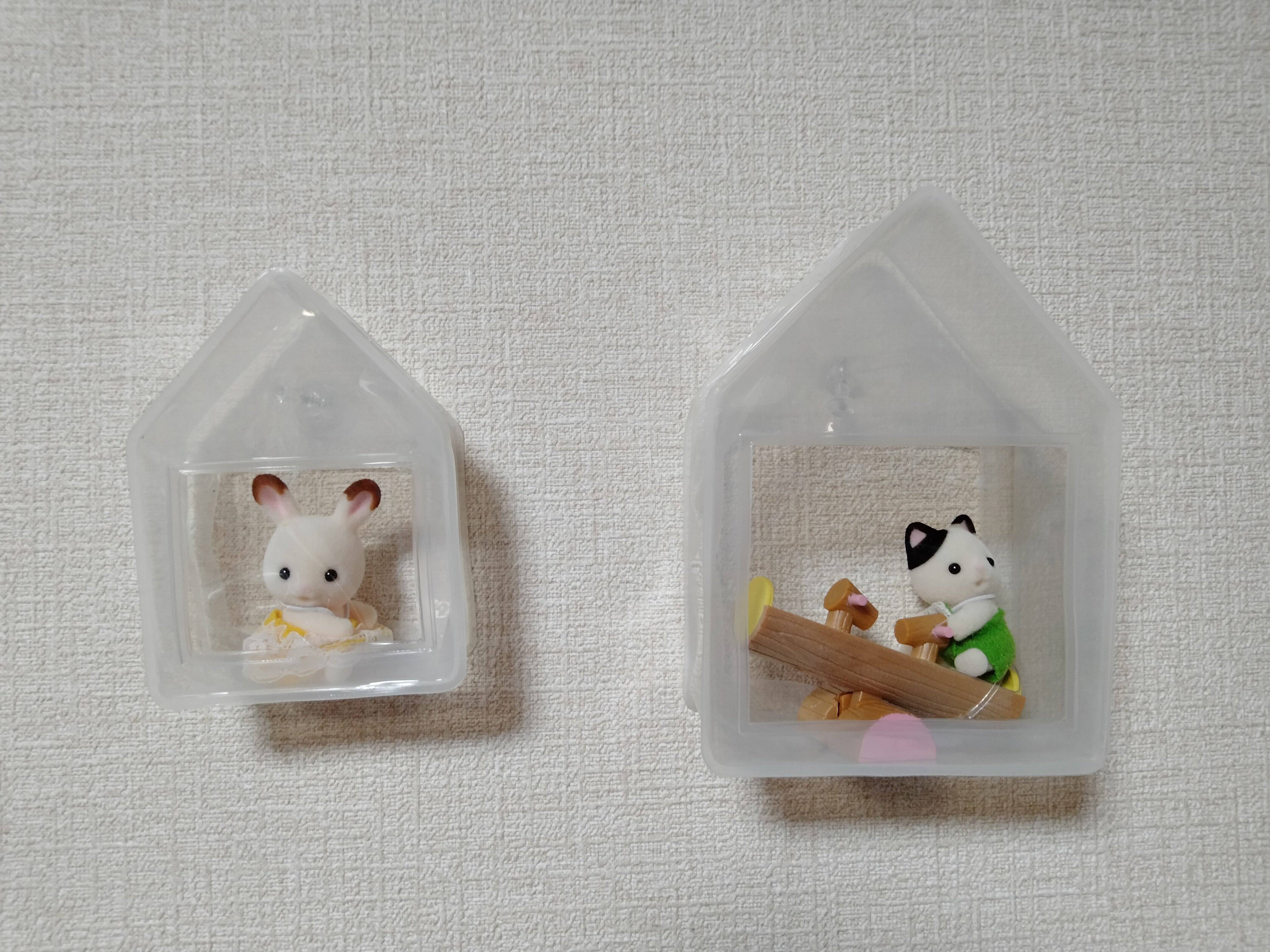 シルバニアにちょうどいい！ 【キャンドゥ】のミニハウスディスプレイがかわいい！ 見せる収納を実現！