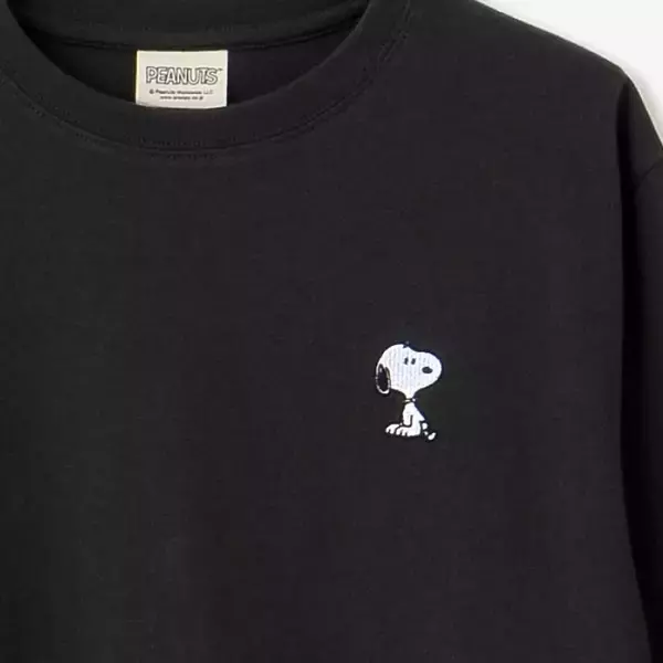 「即完売の予感【しまむら】1089円『スヌーピーロングT』シンプルで大人可愛い2種」の画像