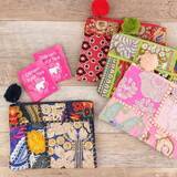 「少量再入荷【カルディ】「カンバディアポーチセット」手刺繍パッチワークが激カワ」の画像2