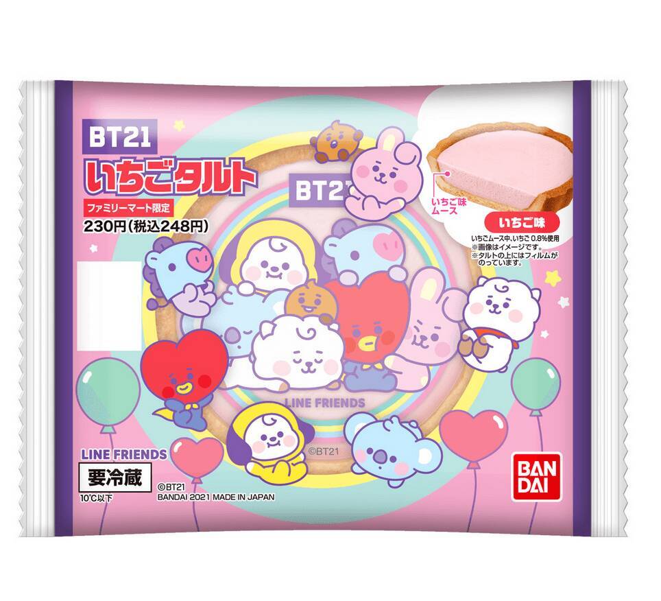 ARMYが【ファミマ】に集結。限定「BT21いちごタルト」映えてめちゃかわっ！