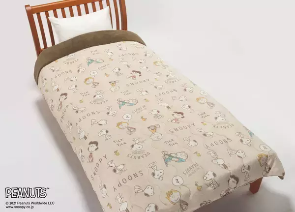 「ブーム中「スヌーピー」【西川】2021年秋冬寝具が可愛すぎ。早速反響の声」の画像