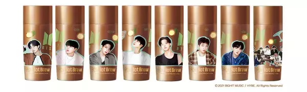 「【ファミマ】「BTSコーヒー」世界に先駆けて現れる。早くもファンの間で話題」の画像