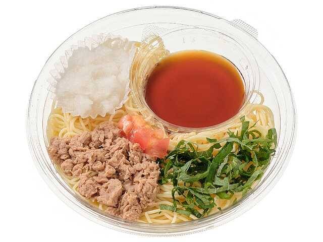 【セブン-イレブン】夏のランチタイムの強い味方！新作の冷製パスタ3選「冷製パスタ　ツナと大根おろし　和風ソース」は和風仕立てで食べやすい！