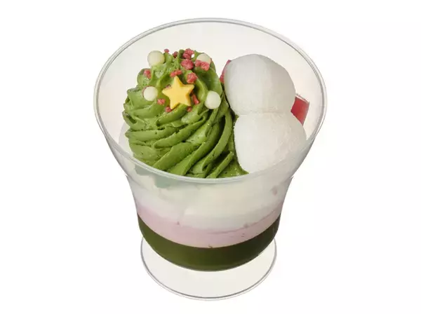 「【セブン-イレブン】ひと足お先にクリスマス気分！セブンの新作スイーツ3選「クリスマスパフェ　宇治抹茶といちご」はツリーのような見た目が可愛すぎる！」の画像