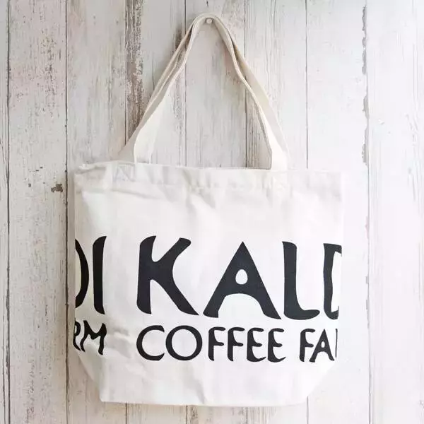 「「やっぱり綿が好き」【カルディ】1100円「布製トートバッグ」使いやすい2色」の画像