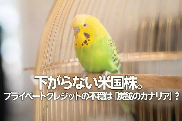 下がらない米国株。プライベートクレジットの不穏は「炭鉱のカナリア」？（土信田雅之）