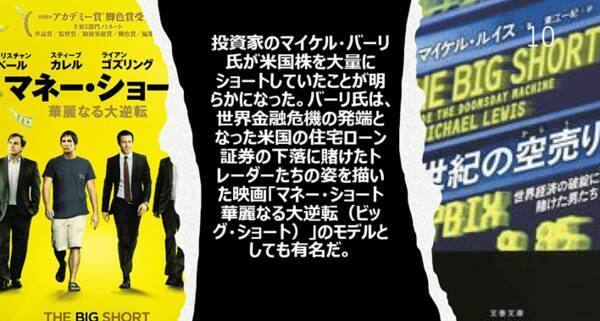 日銀が介入監視を開始！世紀の空売りのバーリが米国株をビッグショート？