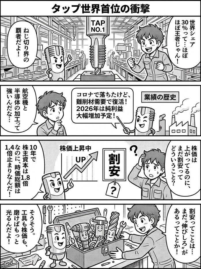 切削工具大手オーエスジー：株価上昇も、まだ割安水準（西 勇太郎）