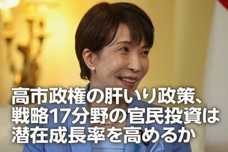 高市政権の肝いり政策、戦略17分野の官民投資は潜在成長率を高めるか（愛宕伸康）