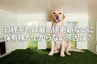 日経平均は最高値更新なのに、保有株が上がらない理由は？