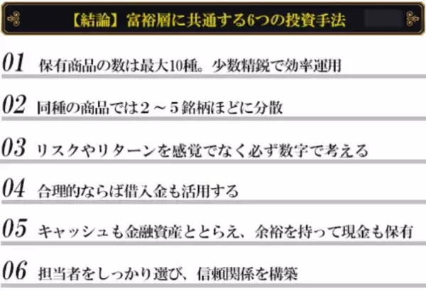 「目指せ富裕層！お金持ちに共通する6つの投資法則とは？」の画像