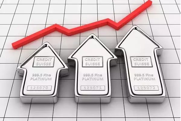 プラチナ6年ぶりの高値！たった1週間で10％上昇！1,450ドルも射程範囲に入ったか