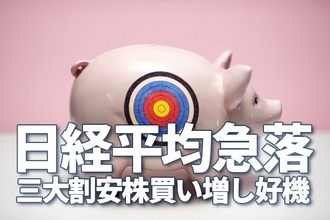 日経平均急落、「三大割安株」買い増しの好機と判断