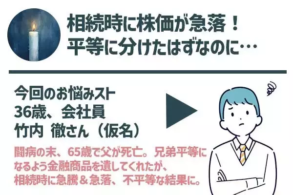 「不平等相続になりがちな「金融商品遺産」、親心があだにならないためには？」の画像