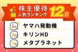 「ヤマハ発動機のさわやか商品券、すかいらーく、マクドナルドの食事券など：2025年12月株主優待ランキング」の画像1