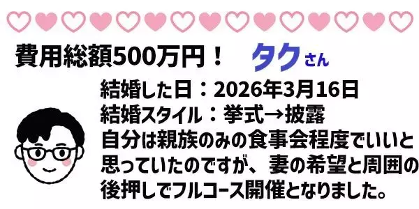「令和の挙式平均価格は500万超え！？1年以内に結婚した人座談会」の画像