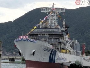 海保の新たな巨大船「やしま」が進水！ 予想以上にボロボロな “船齢約40年の先代” を継承