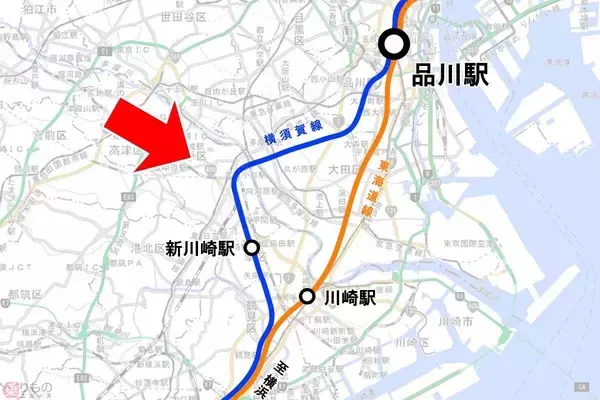 なぜJR横須賀線は“遠回り”？ 品川～横浜で最短ルートを通らないワケ