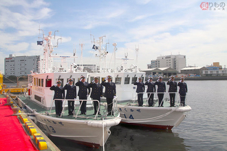 海上保安庁の新型巡視艇「しゃちかぜ・きくかぜ」同時デビュー 名古屋と神戸に配備へ