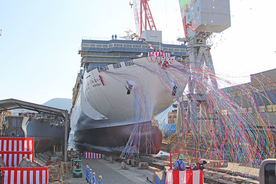 日本初 LNG燃料フェリー「さんふらわあ くれない」ついに進水 歴史変える船に